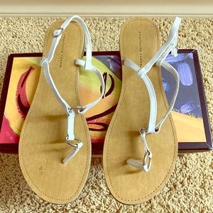 White sandals